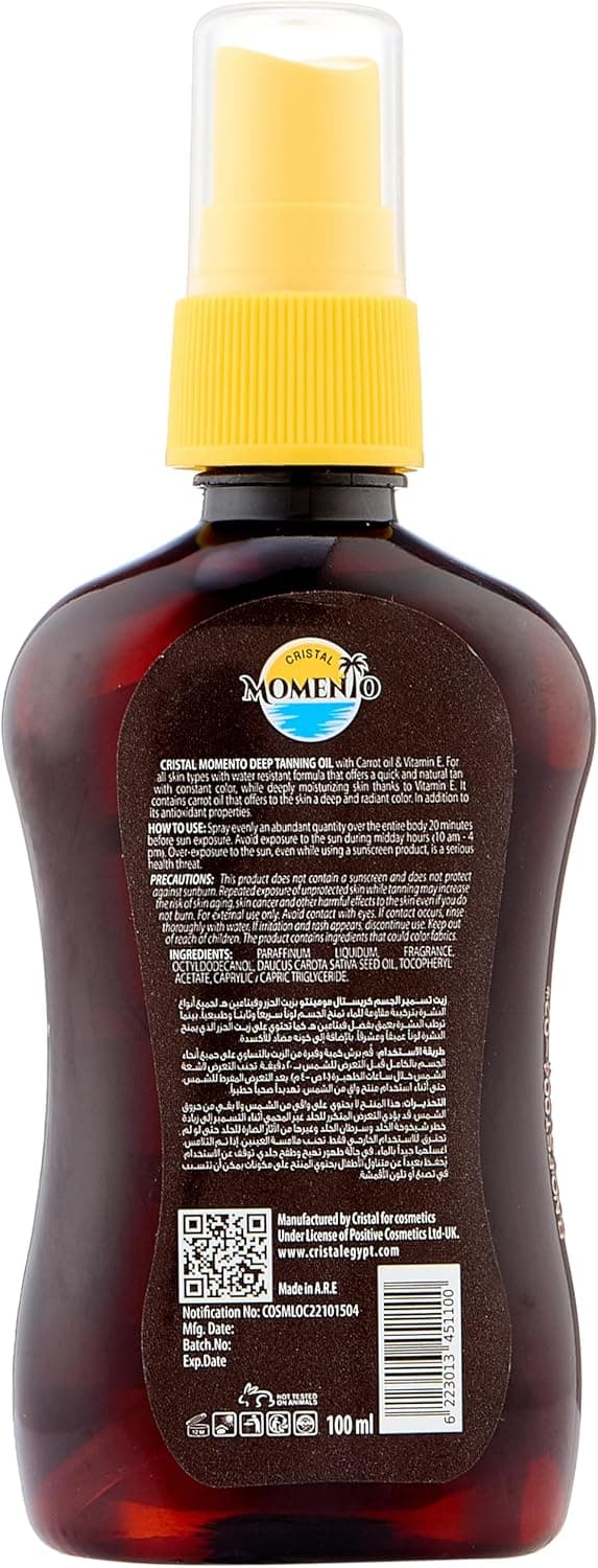 MOMENTO SPF DEEP TANNING OIL 100M