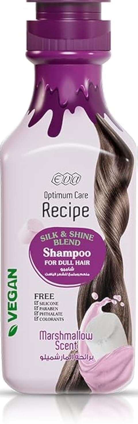 Eva Optimum Care Recipe Silk & Shine Blend Shampoo Marshmallow Scent 350 Ml