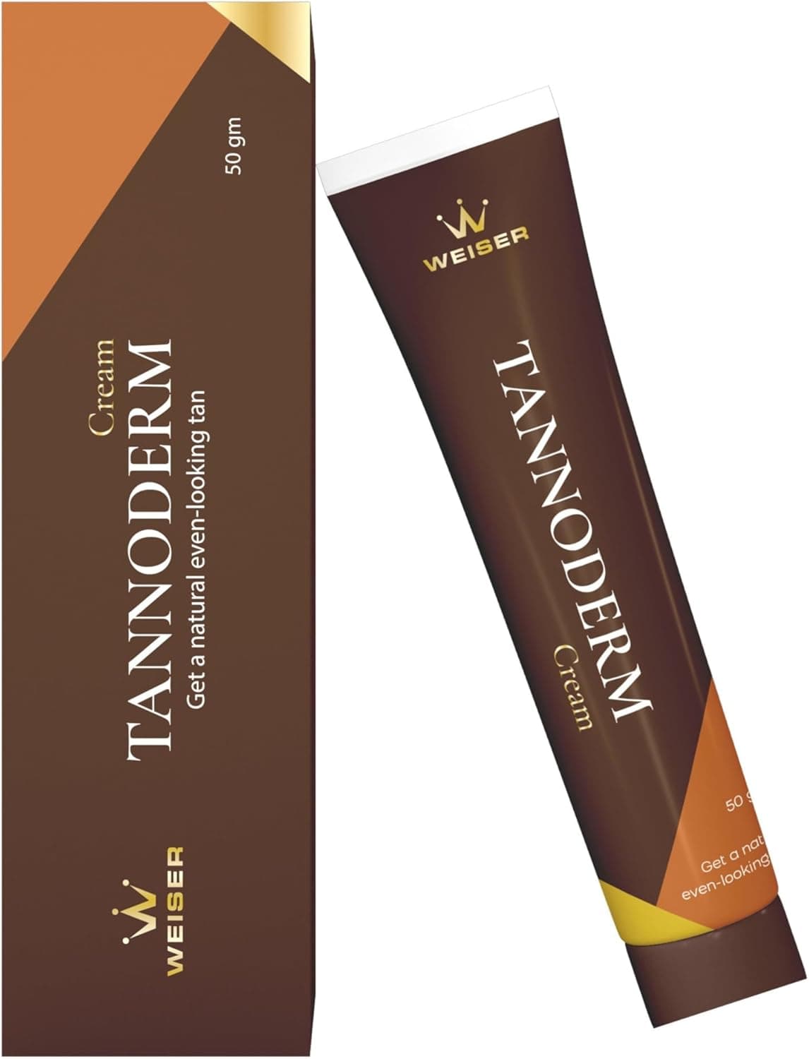 WEISER Tannoderm Cream, Natural Even-looking Tan, 50 gm